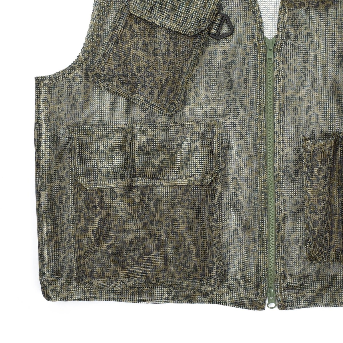 South2 West8 HEAVYWEIGHT MESH BUSH TREK VEST - LEOPARD
