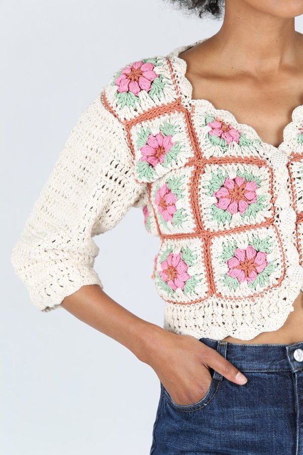 Tach Clothing Nuria Crochet Cardigan Garmentory