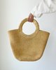 Vintage Straw Tote - natural - Thumbnail 1