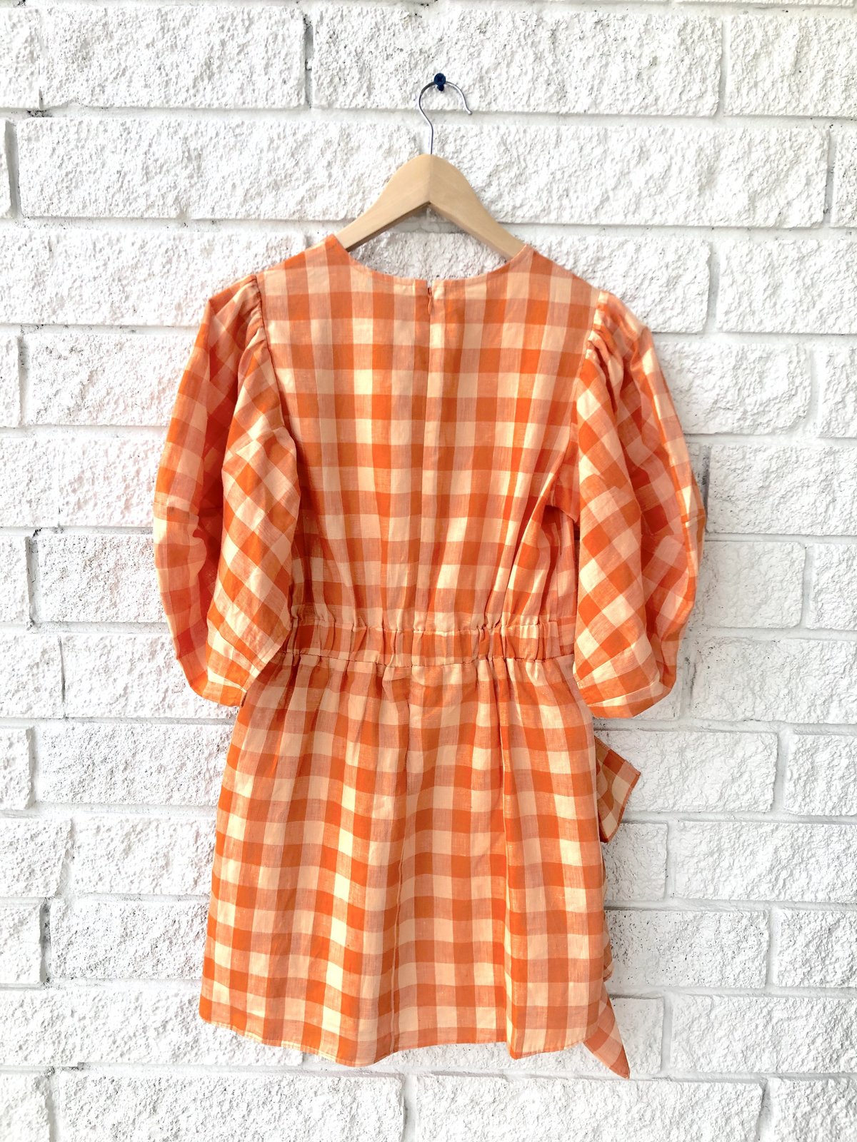 Rhode Resort Pia Dress - Linen Check - Image 2 of 4