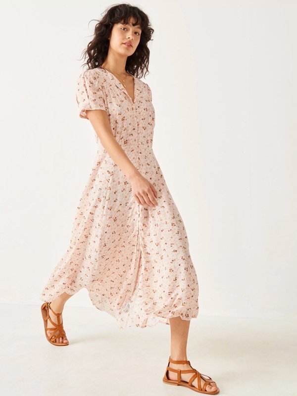 knee length dresses for ladies Addie Midi Dress - Light Pink main image 0