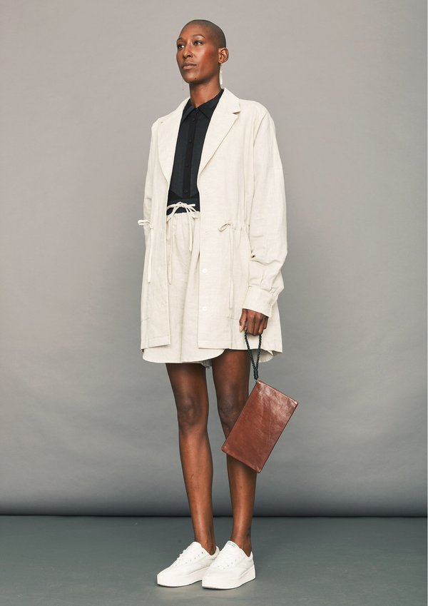Berenik SUMMER LINEN DRESS/JACKET - Natural White