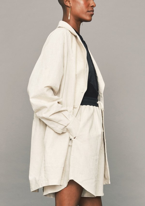 Berenik SUMMER LINEN DRESS/JACKET - Natural White