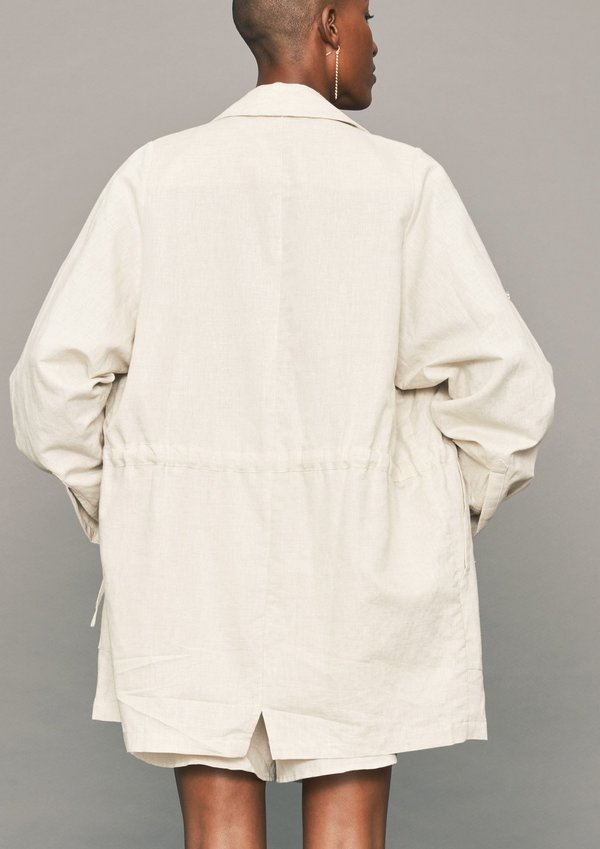 Berenik SUMMER LINEN DRESS/JACKET - Natural White