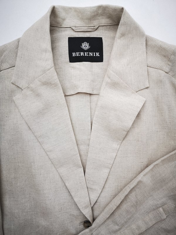 Berenik SUMMER LINEN DRESS/JACKET - Natural White