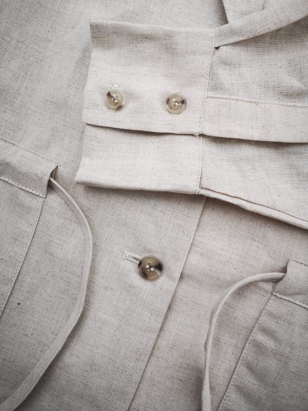 Berenik SUMMER LINEN DRESS/JACKET - Natural White