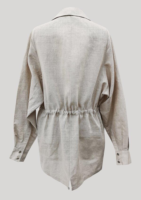 Berenik SUMMER LINEN DRESS/JACKET - Natural White