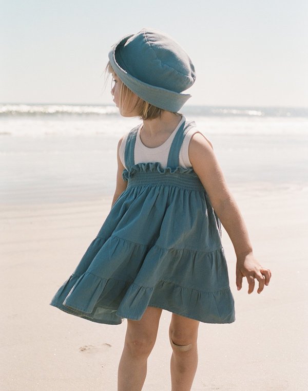 Kids Noble Organic Fia Dress - Blue Moon Kids Noble Organic Fia Dress - Blue Moon