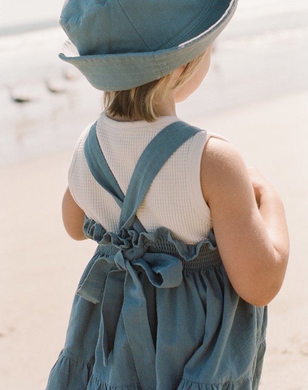 Kids Noble Organic Fia Dress - Blue Moon Kids Noble Organic Fia Dress - Blue Moon
