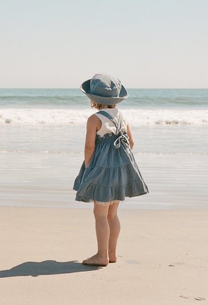 Kids Noble Organic Fia Dress - Blue Moon Kids Noble Organic Fia Dress - Blue Moon
