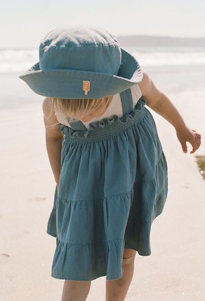 Kids Noble Organic Fia Dress - Blue Moon Kids Noble Organic Fia Dress - Blue Moon