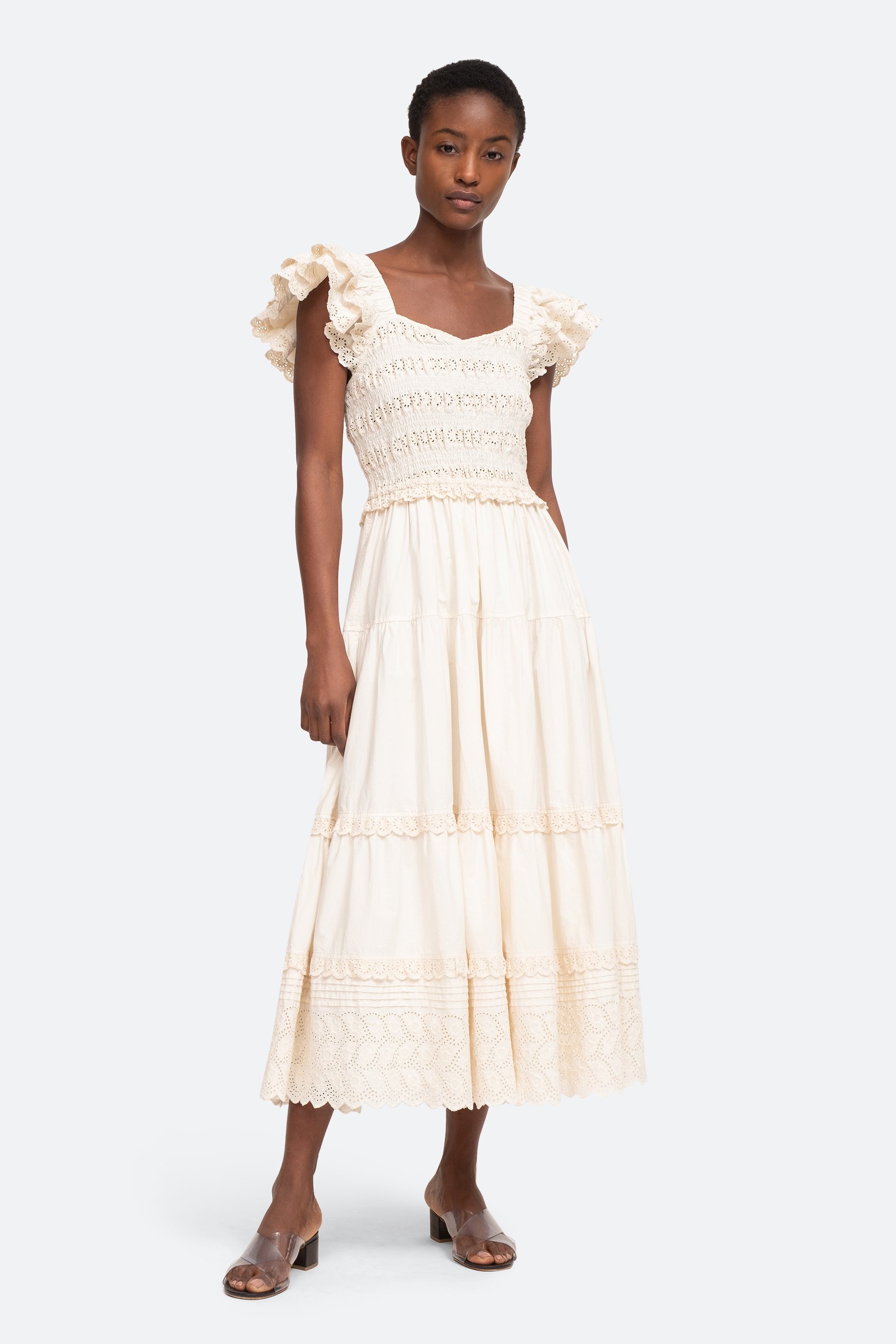 adrianna papell cap sleeve lace sheath dress Fitted Cap Sleeve Wedding Gown by Adrianna Papell 40360 main image 0
