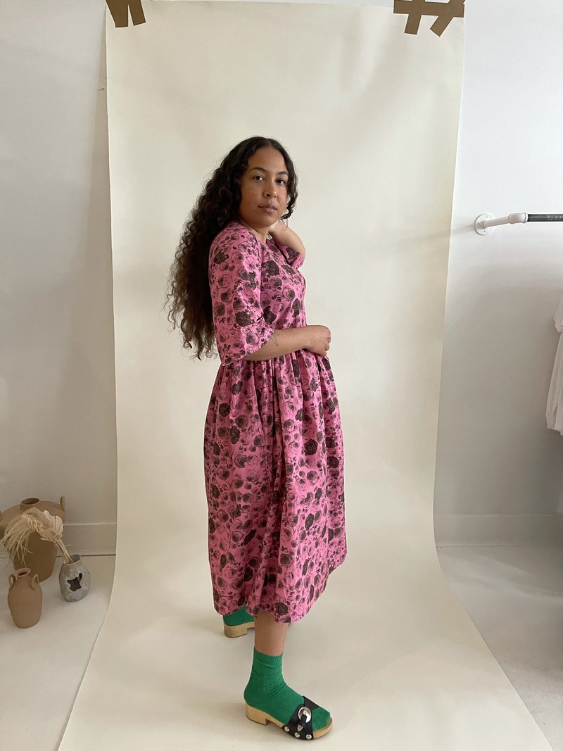 Ganni Cotton Poplin Wrap Dress - Shocking Pink | Garmentory