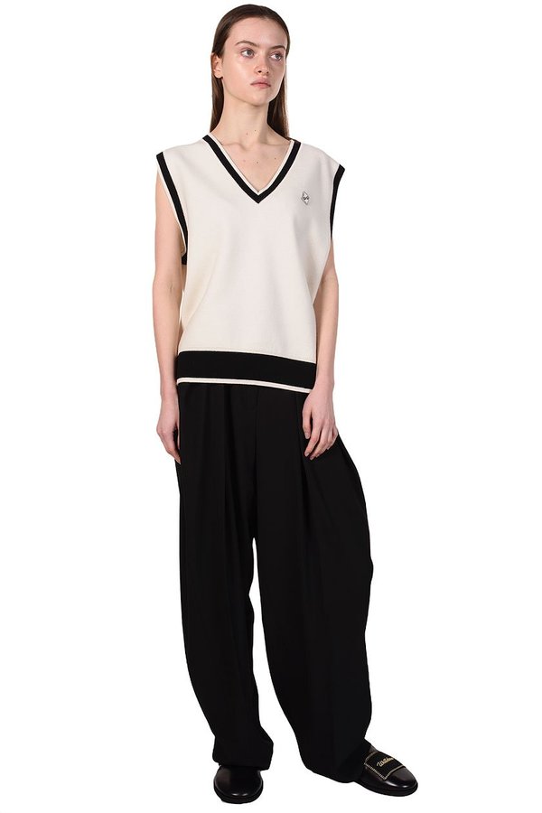 we11done Knit Vest - Ivory | Garmentory
