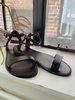 Pre-loved By James Black Leather Sandal - BLACK - Thumbnail 2