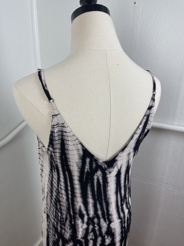 Pre-loved Fifteen Twenty Tie Dye Maxi Dress - black multi