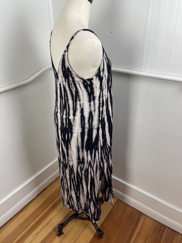 Pre-loved Fifteen Twenty Tie Dye Maxi Dress - black multi