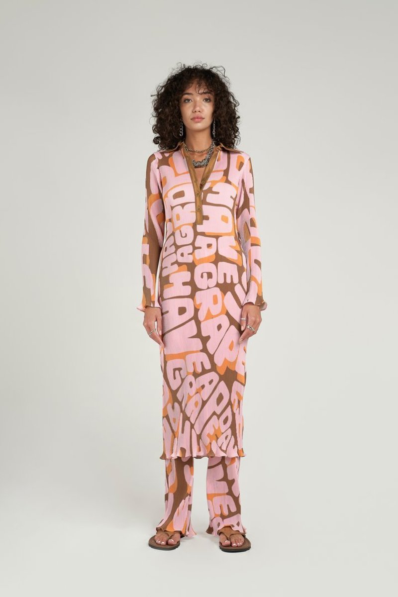 Arthur Crimped Dress - Have A Grape Day | Garmentory