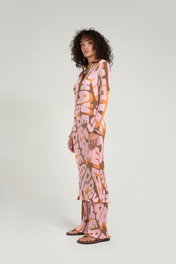 Arthur Crimped Dress - Have A Grape Day | Garmentory