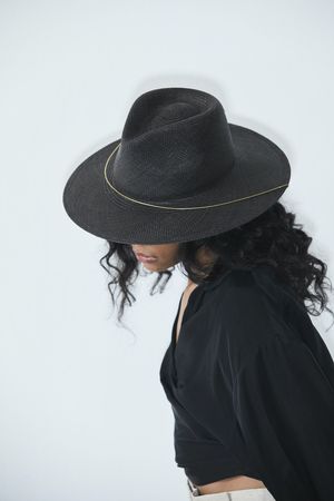 Janessa Leone CALDER Janessa Leone Calder Hat - Black | Garmentory main image 3