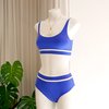 DENiZERi Ege Bikini Top - Ultramarine/Avorio - Thumbnail 2