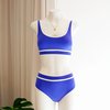 DENiZERi Ege Bikini Top - Ultramarine/Avorio - Thumbnail 3
