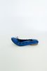 Vintage Manolo Blahnik Cobalt Ballet Flats - Thumbnail 2