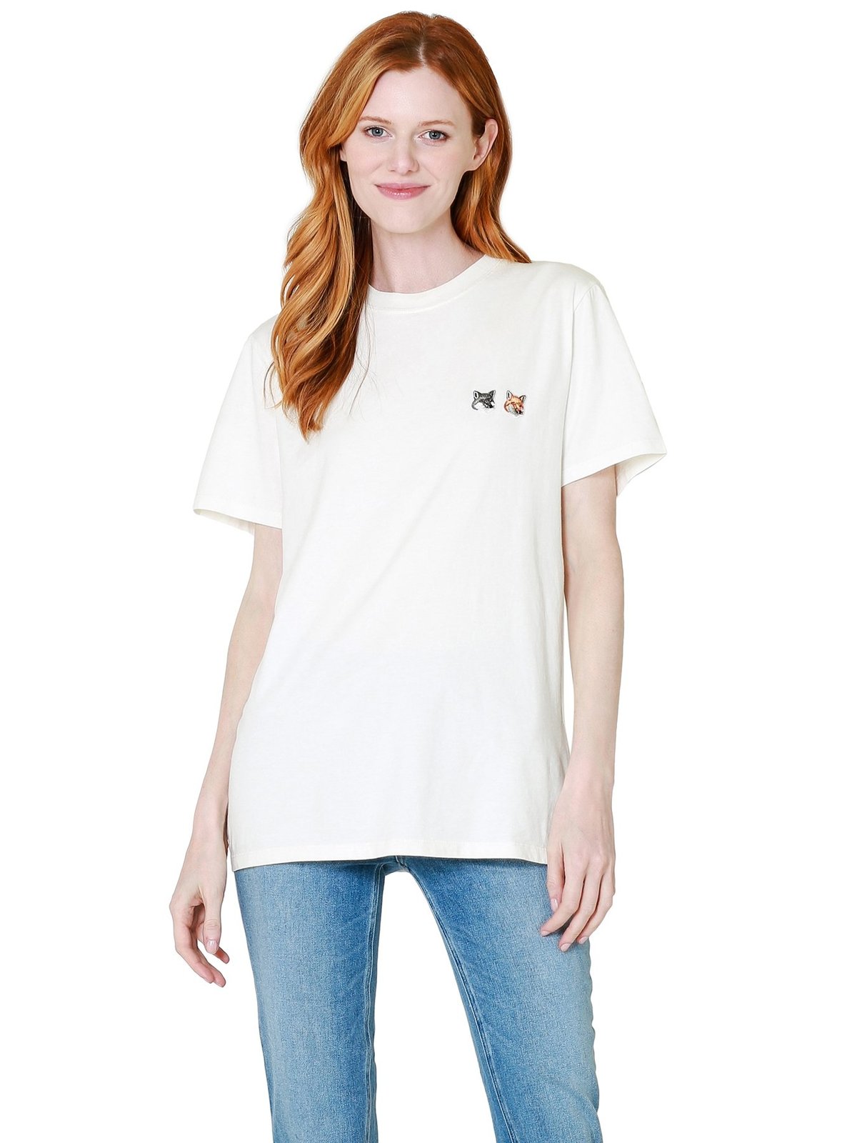 【MAISON KITSUNE】★Double Fox Head Patch Classic T Latt.e DOUBLE FOX HEAD PATCH CLASSIC TEE-SHIRT | Maison Kitsuné