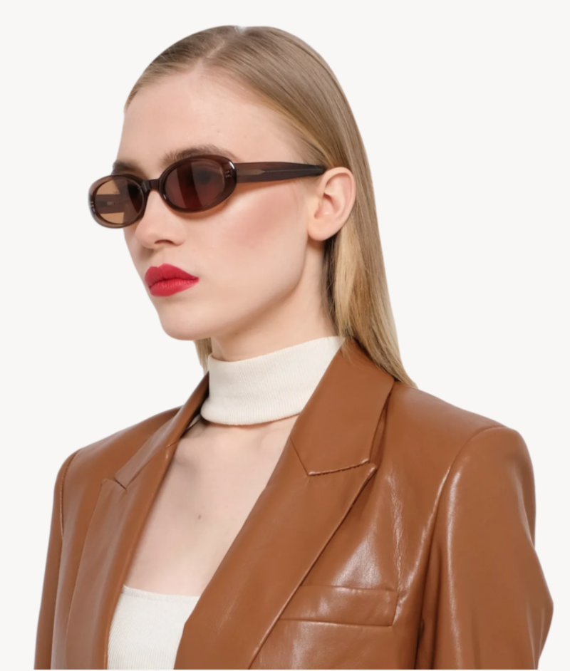 DMY by DMY Valentina Sunglasses - Transparent Brown | Garmentory display picture 1