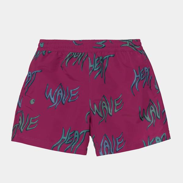 CARHARTT WIP Drift Swim Trunk - Tulip Heat Wave Print CARHARTT WIP Drift Swim Trunk - Tulip Heat Wave Print
