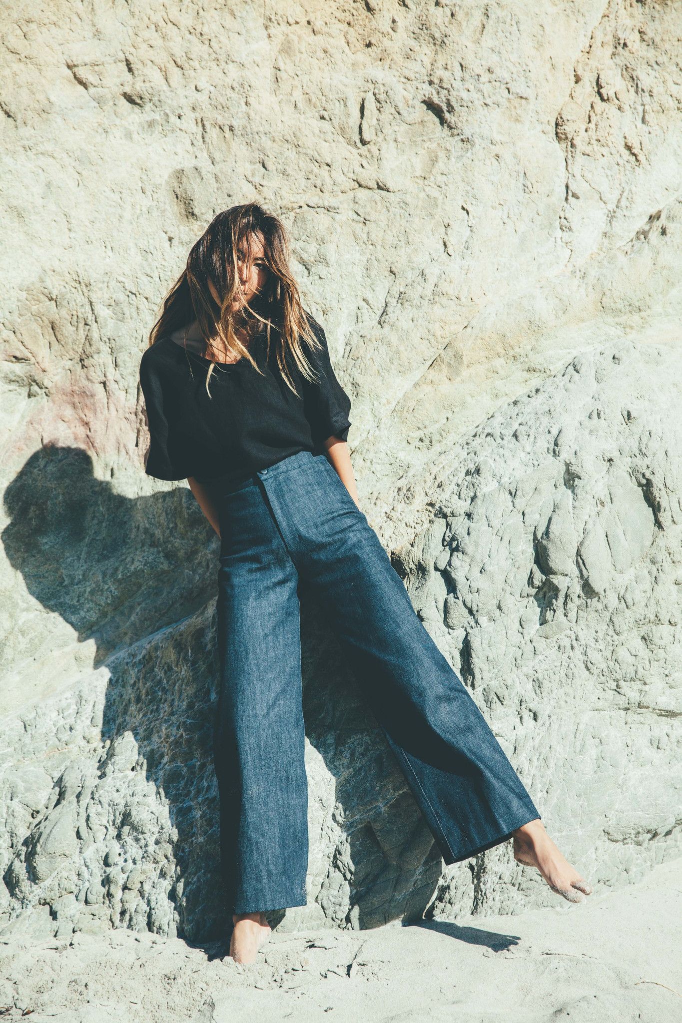 【BAON】Annivo Summer Slav Denim Pants James Paperbag Pant – Something By Sonjia
