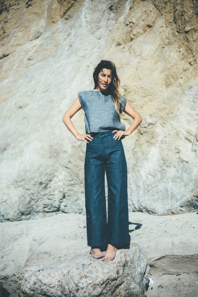 【TWN】24SS★ Terrific Washing Denim Pants Spider threads washed wide-leg denim jeans