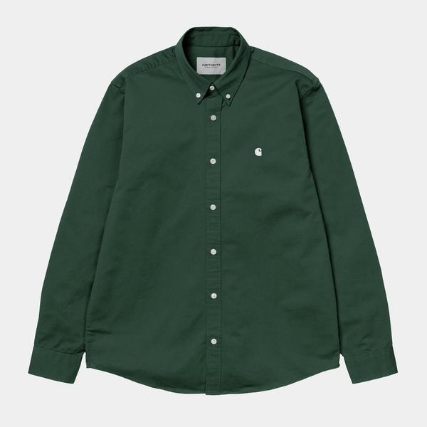 CARHARTT WIP L/S Madison Shirt - green CARHARTT WIP L/S Madison Shirt - green
