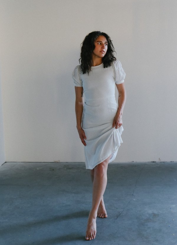 Faithfull Samirah Midi Dress - WHITE | Garmentory