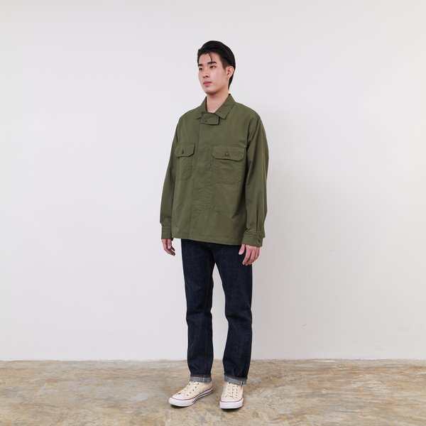 Engineered Garments Cotton Ripstop MC Shirt Jacket - Olive