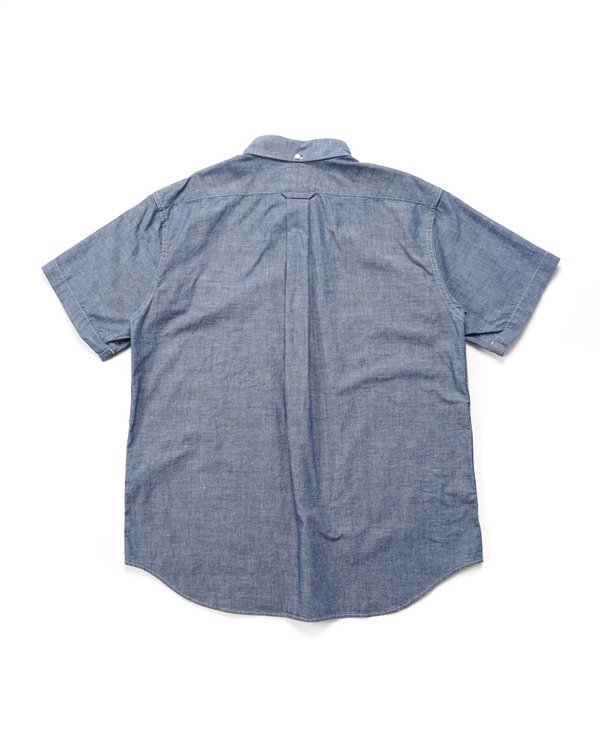 トップス Engineered Garments Popover BD Chambray Engineered Garments cotton Chambray Popover BD Shirt - Blue
