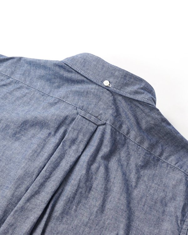 トップス Engineered Garments Popover BD Chambray Engineered Garments cotton Chambray Popover BD Shirt - Blue