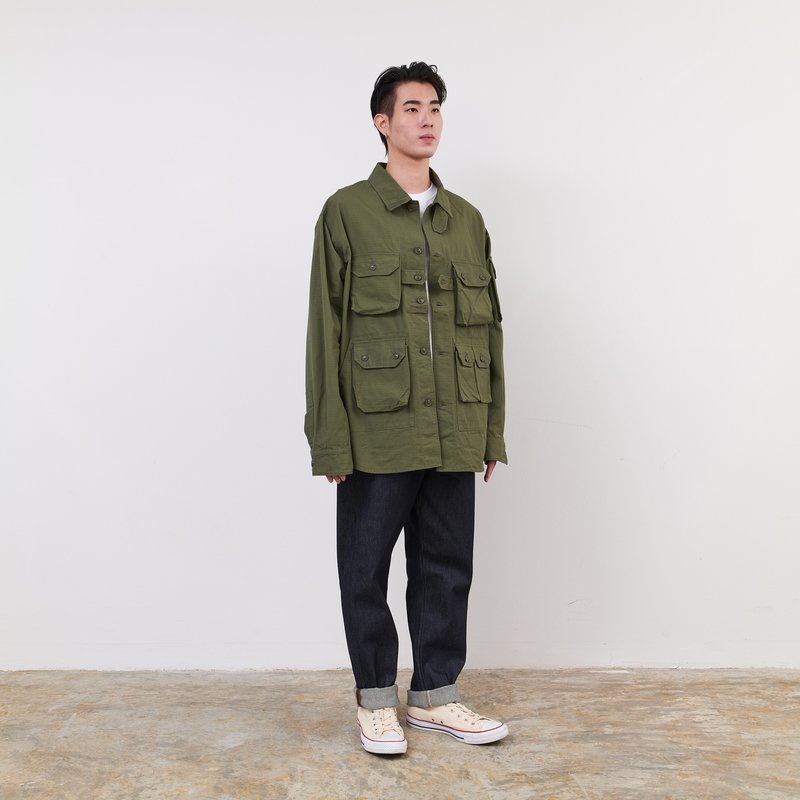 ジャケット・アウター ENGINEERED GARMENTS cottonripstop M Engineered Garments Bedford Jacket Olive Cotton Ripstop