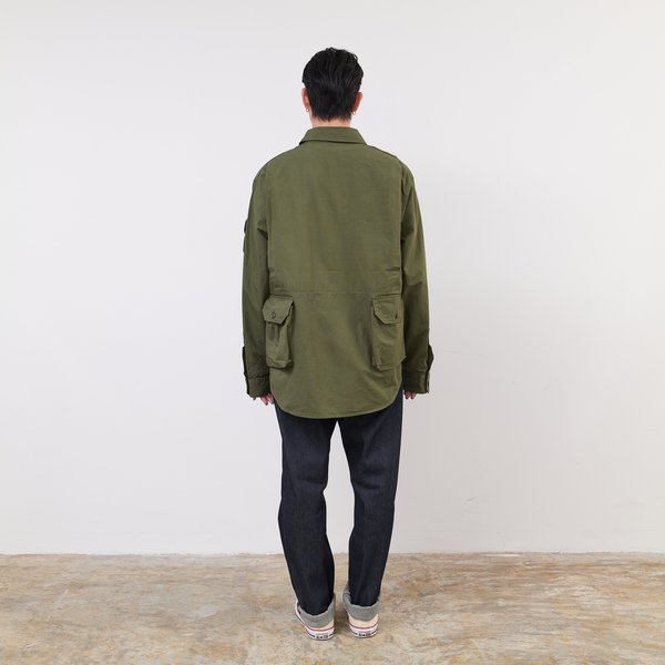 Engineered Garments cotton ripstop Explorer Shirt Jacket - Olive