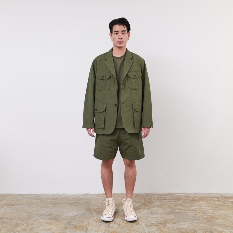 Engineered Garments Cotton Ripstop Folk Jacket - Olive