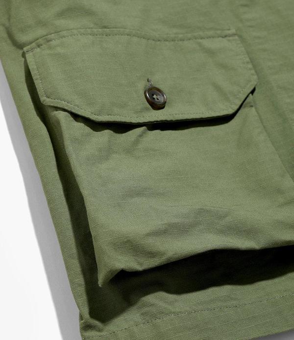 Engineered Garments Cotton Ripstop Folk Jacket - Olive | Garmentory