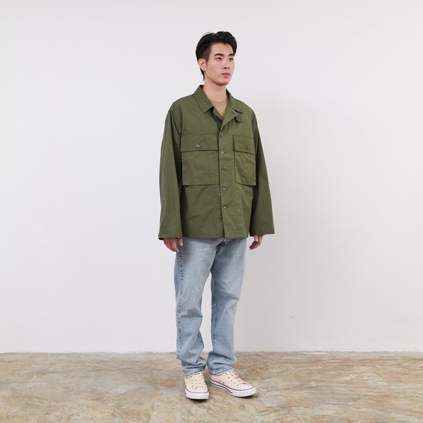 Engineered Garments Cotton Ripstop M43/2 Shirt Jacket - Olive