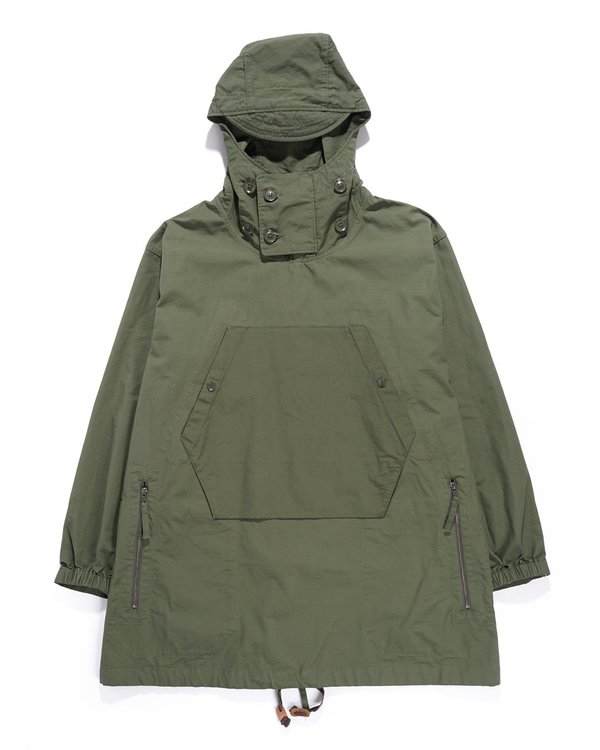 Engineered Garments Cotton Ripstop Over Parka coat - Olive