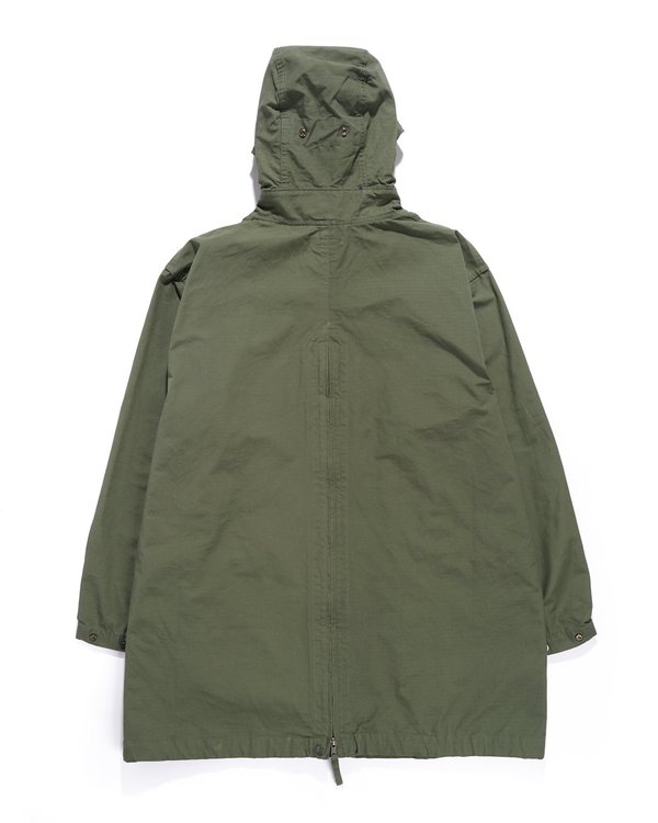 Engineered Garments Cotton Ripstop Over Parka coat - Olive
