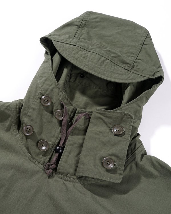 Engineered Garments Cotton Ripstop Over Parka coat - Olive