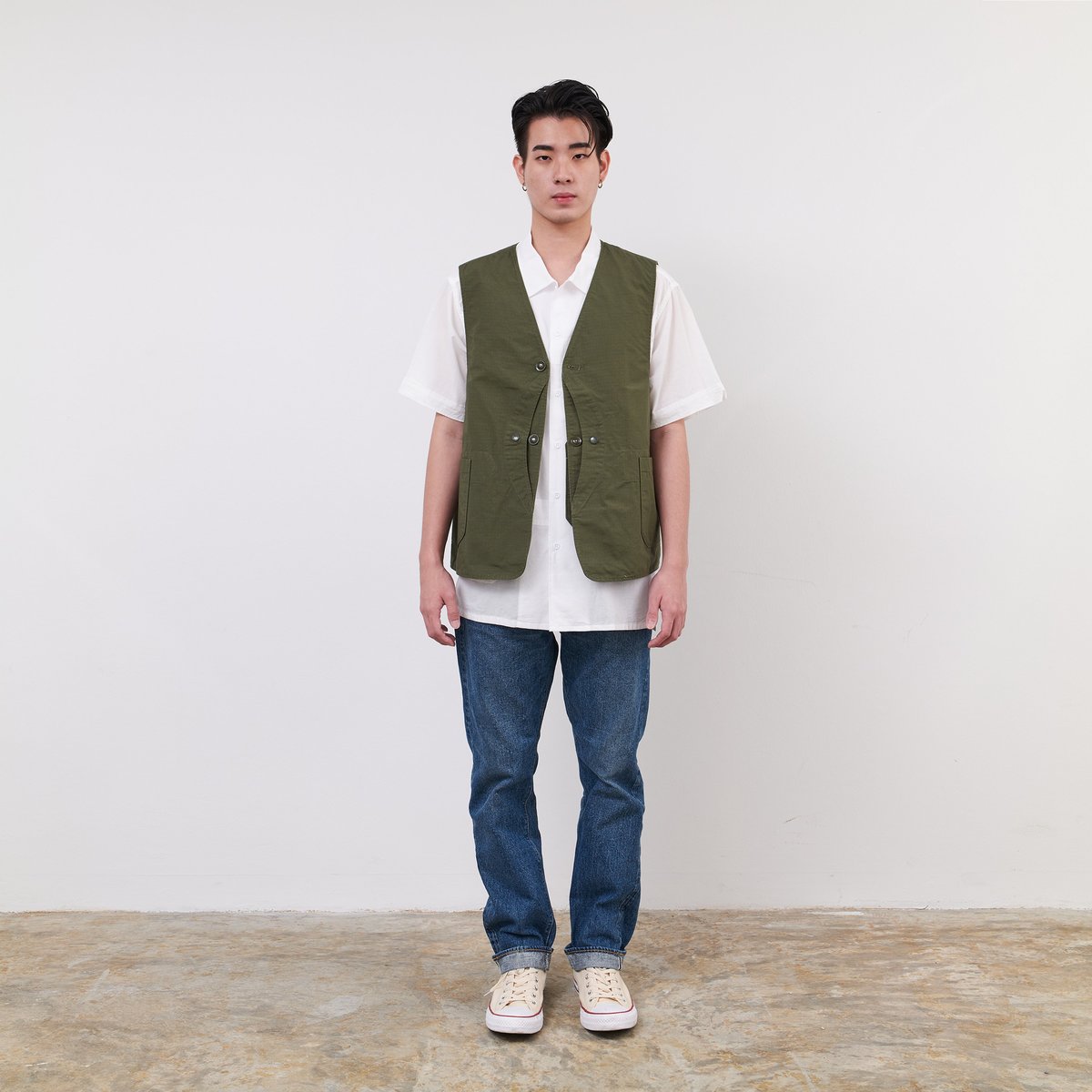 トップス engineered garments game vest xs ripstop ENGINEERED GARMENTS】COTTON RIPSTOP GAME VEST | EDISTORIAL STORE