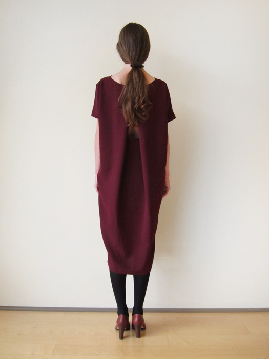 KAAREM Triangle Midi Dolman Open Back Dress KAAREM Triangle Midi Dolman Open Back Dress