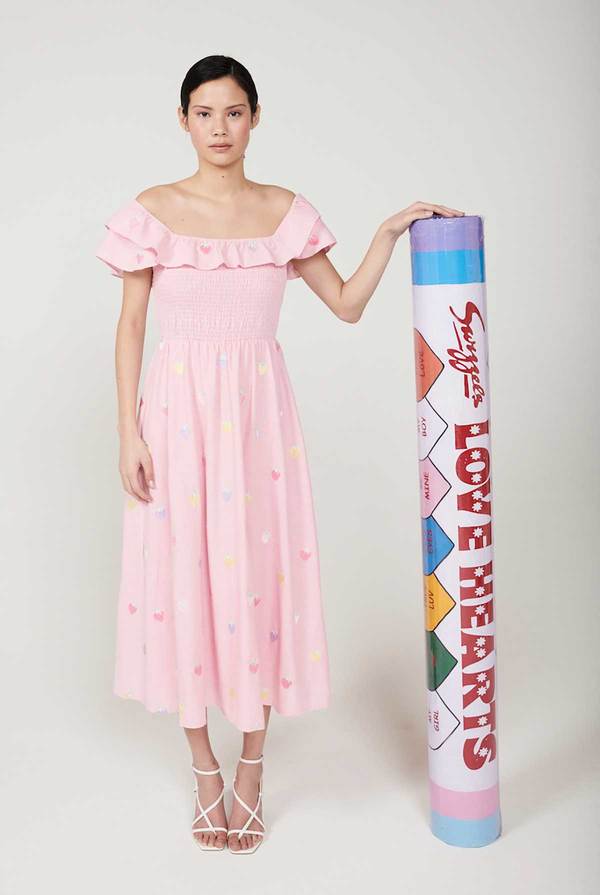 valentino embroidered floral dress Red Doll Collar Lantern Sleeves Ruffled Strawberry Embroidered Sweet L –  LolitaInside main image 1