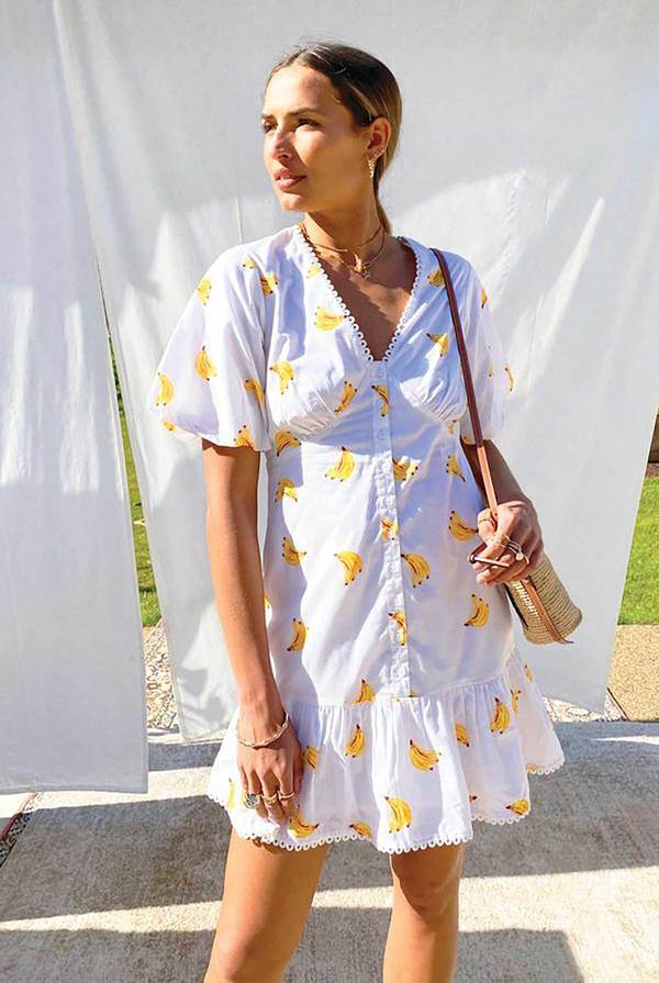 NEVER FULLY DRESSED Banana Mini Dress - white | Garmentory NEVER FULLY DRESSED Banana Mini Dress - white | Garmentory
