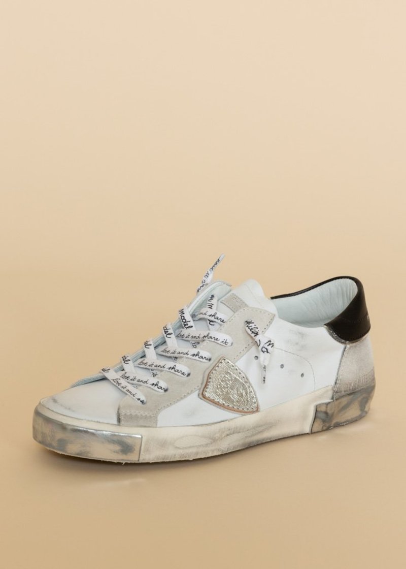 ★Philippe Model(Women)★PRSX Low Sneaker★l Philippe Model PRSX Low Sneaker in Denim Veau Mixa